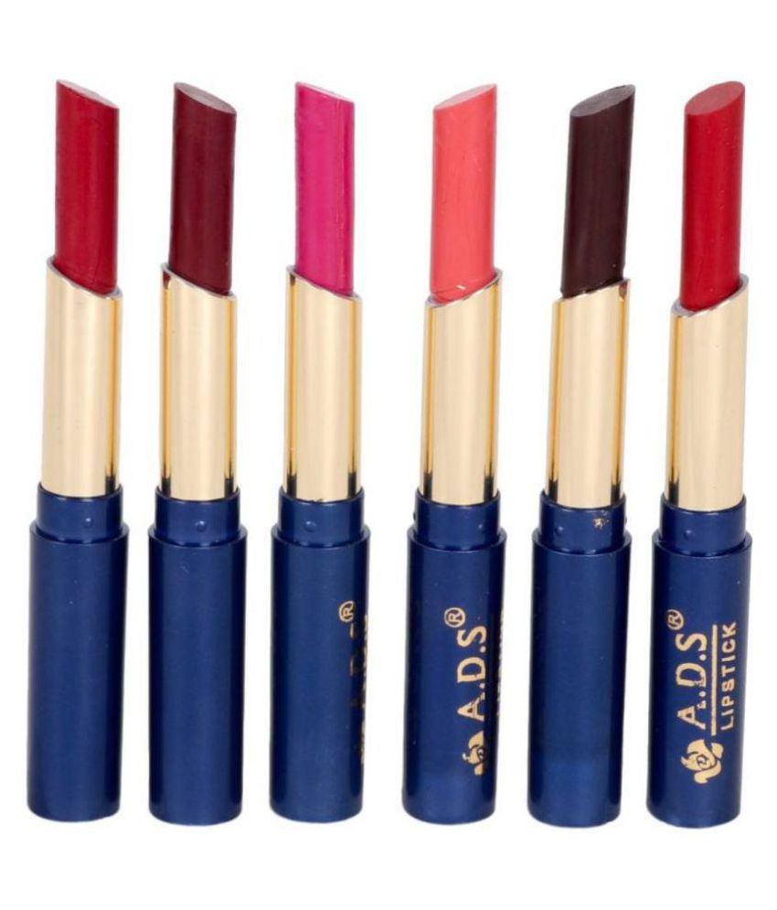     			ADS Lipstick Cinema Multi Color 1.5 ml Pack of 6