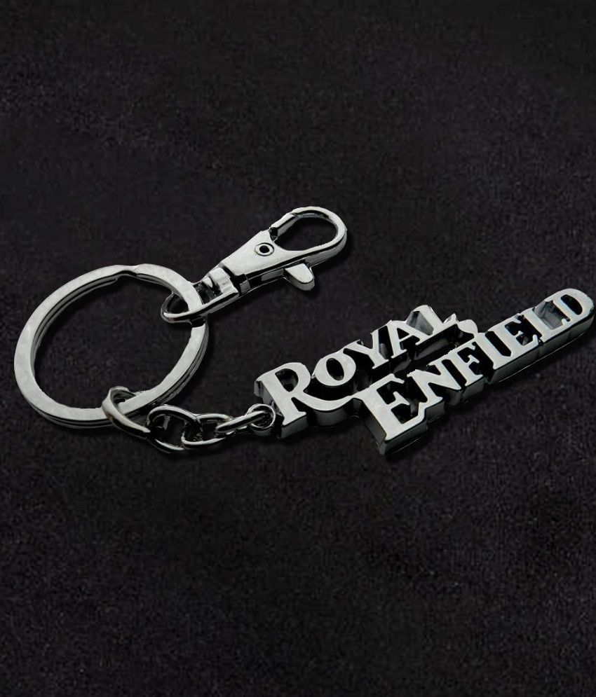 royal enfield metal keychain