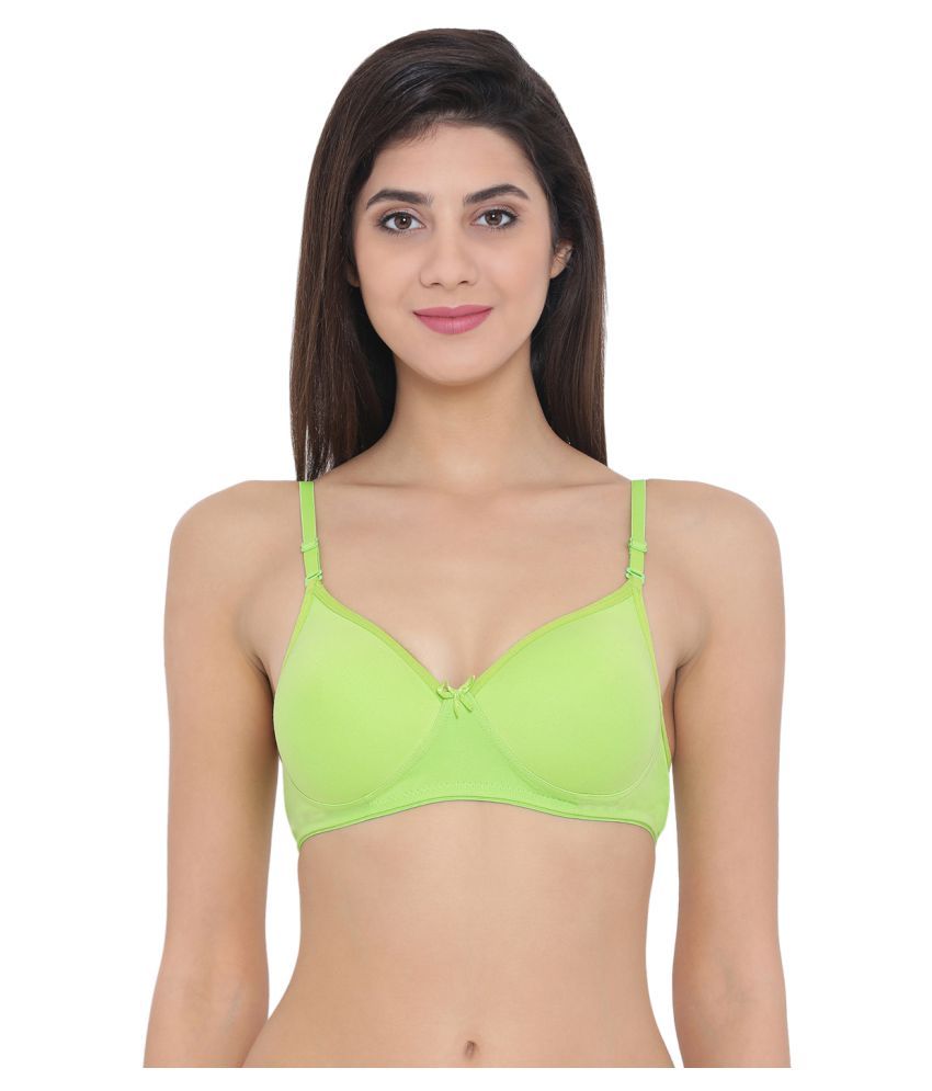     			Clovia Poly Cotton Women's Push Up Bra ( Green )