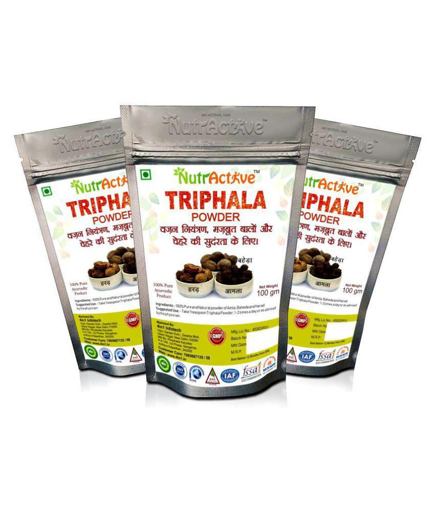     			NutrActive Triphala powder | boost immunity Powder 300 gm Pack of 3