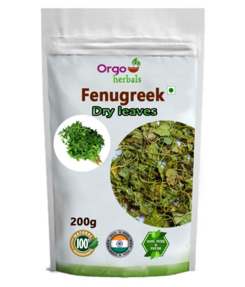 Orgoherbal Dry Fenugreek Leaves Powder 200 gm Buy Orgoherbal Dry