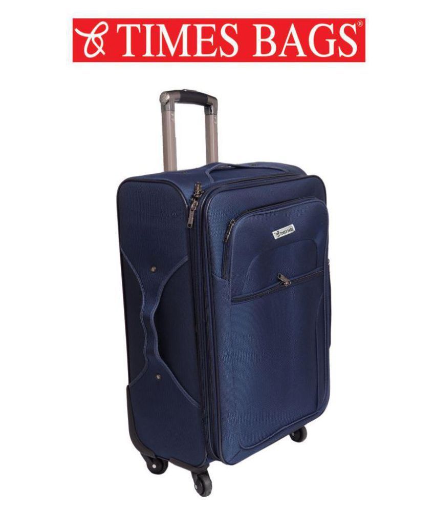 Times Bags Blue S (Below 60cm) Checkin Soft 3TB4WB Luggage Buy