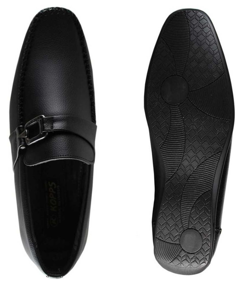 kopps Office Artificial Leather Black Formal Shoes Price in India- Buy ...