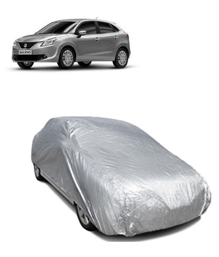 QualityBeast Car Body Cover for Maruti Suzuki Baleno [2000-2005] Silver