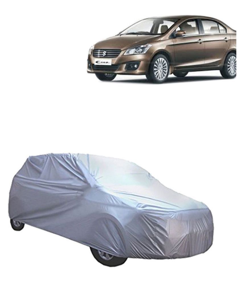 QualityBeast Car Body Cover for Maruti Suzuki Ciaz [20142015] Silver