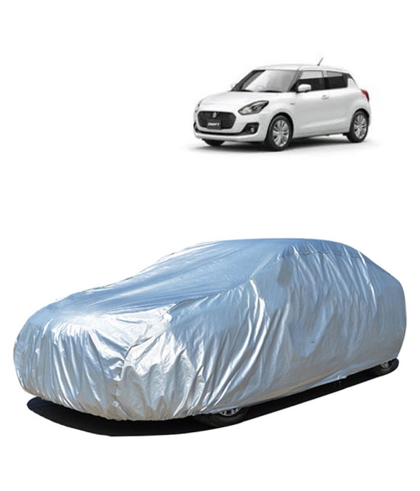 QualityBeast Car Body Cover for Maruti Suzuki Swift [2005-2010] Silver