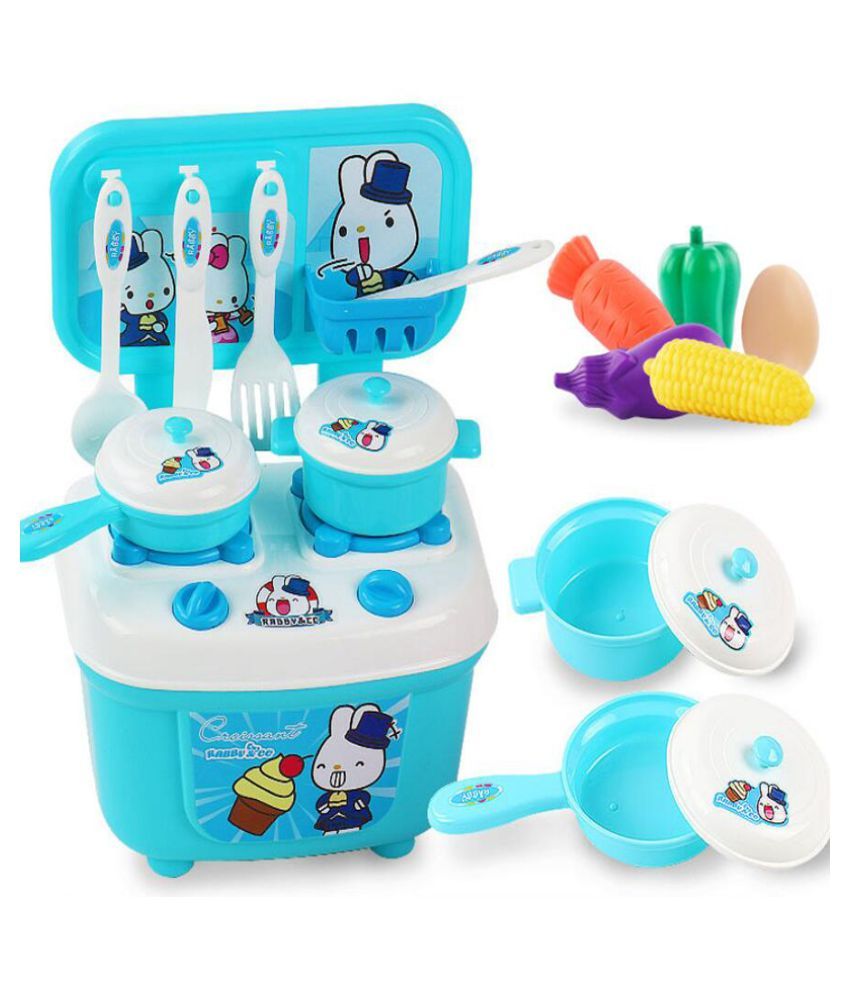 Blue Cooking Rice Kitchen Utensils Kids Toy Set Buy Blue Cooking Rice Kitchen Utensils Kids Toy Set Online At Low Price Snapdeal