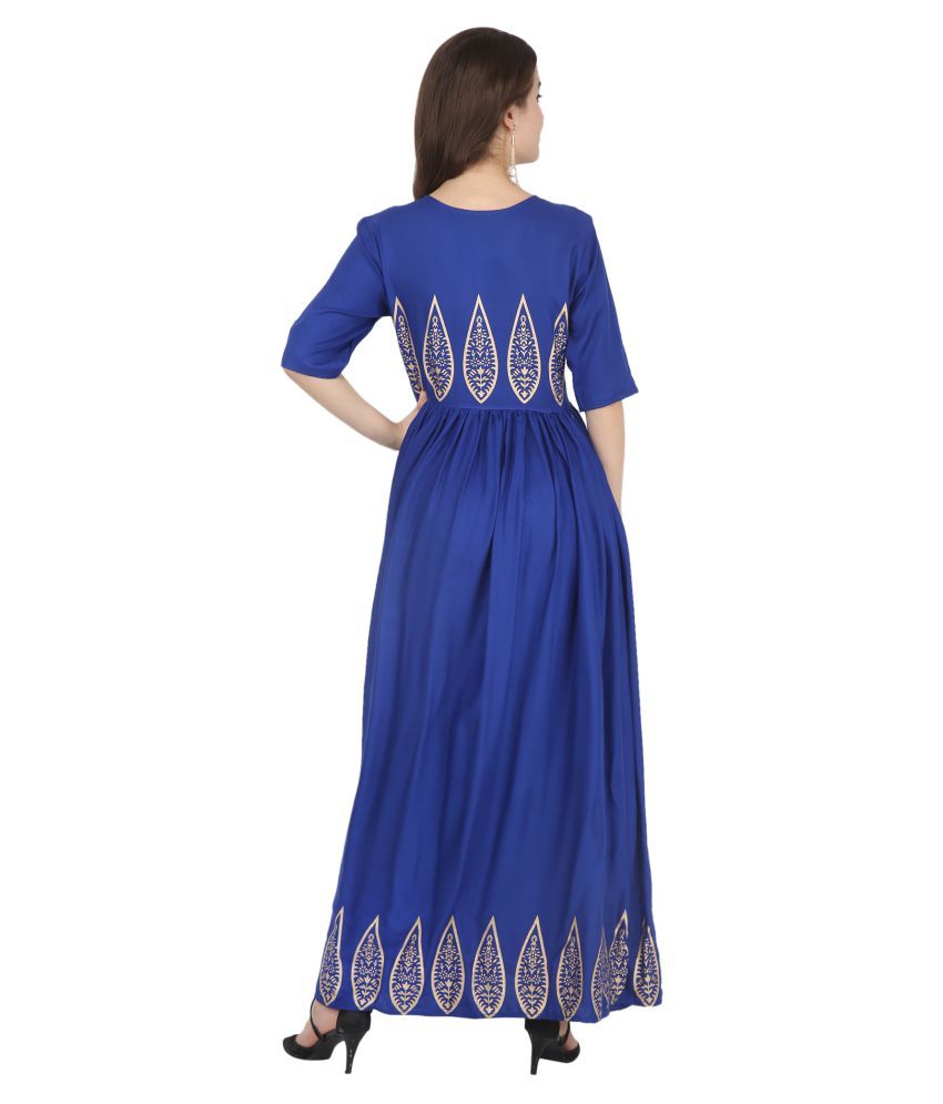 rayon frock kurti design
