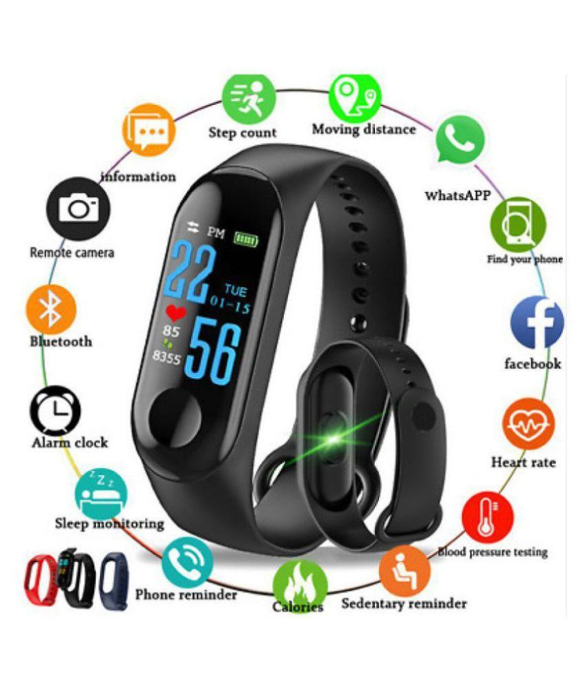 ps m3 waterproof heart monitoring smart fitness band