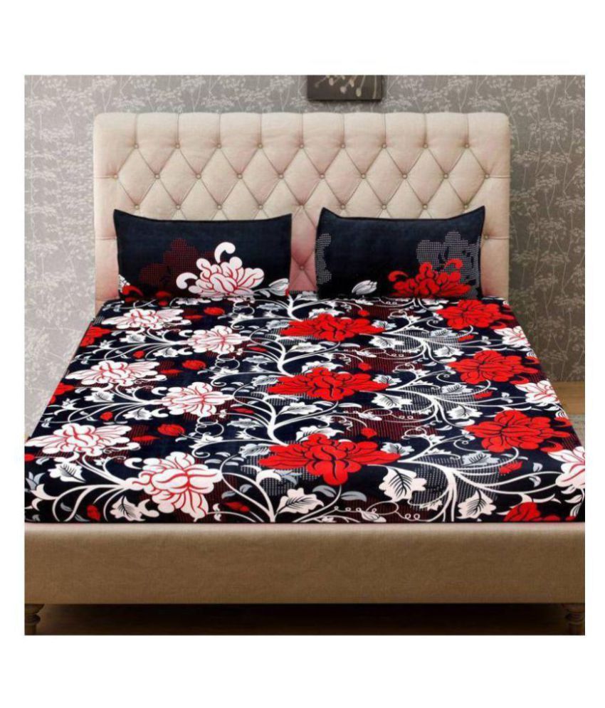 BD Decor Poly Cotton Double Bedsheet with 2 Pillow Covers Buy BD
