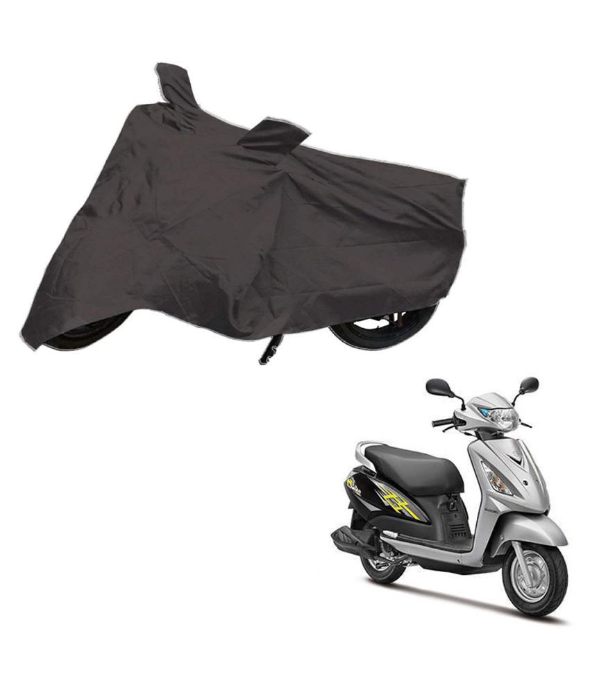     			AutoRetail Dust Proof Two Wheeler Polyster Cover for Suzuki Access Swish (Mirror Pocket, Grey Color)