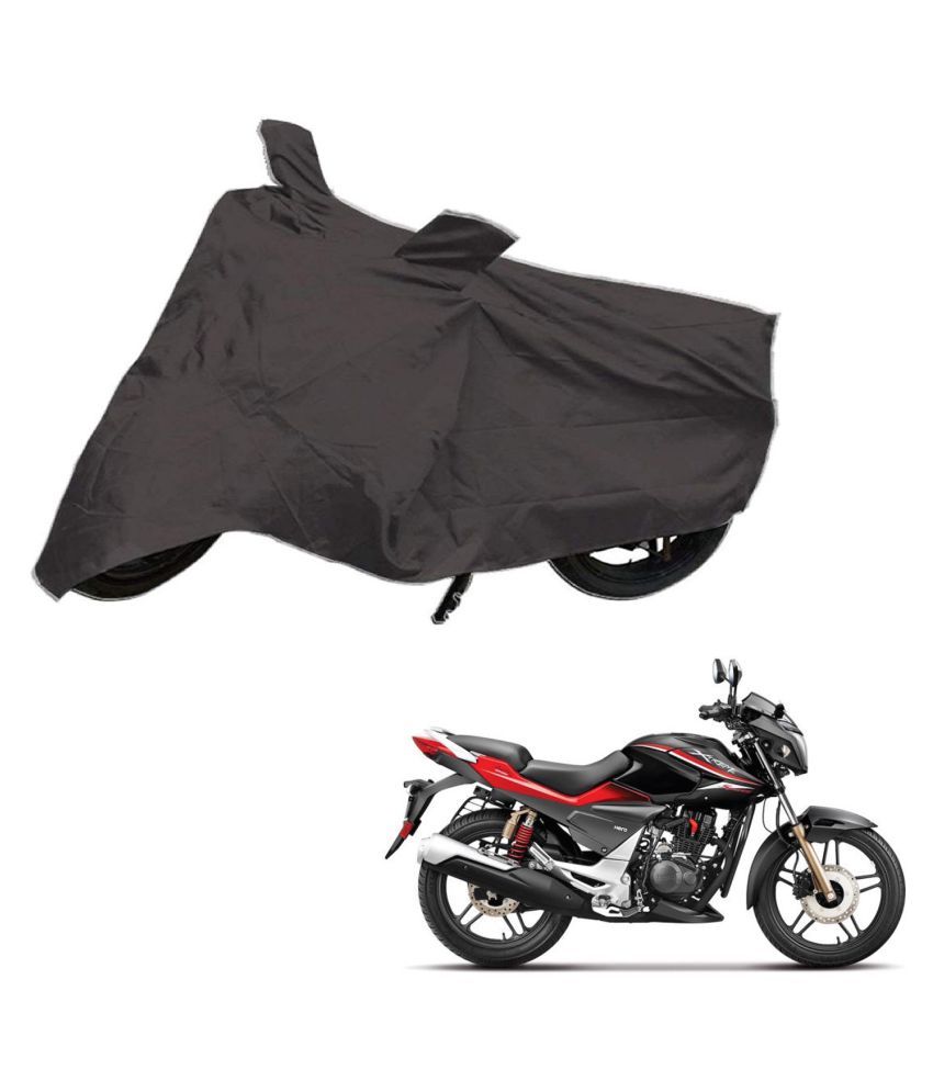     			AutoRetail Dust Proof Two Wheeler Polyster Cover for Hero Xtreme Sports (Mirror Pocket, Grey Color)