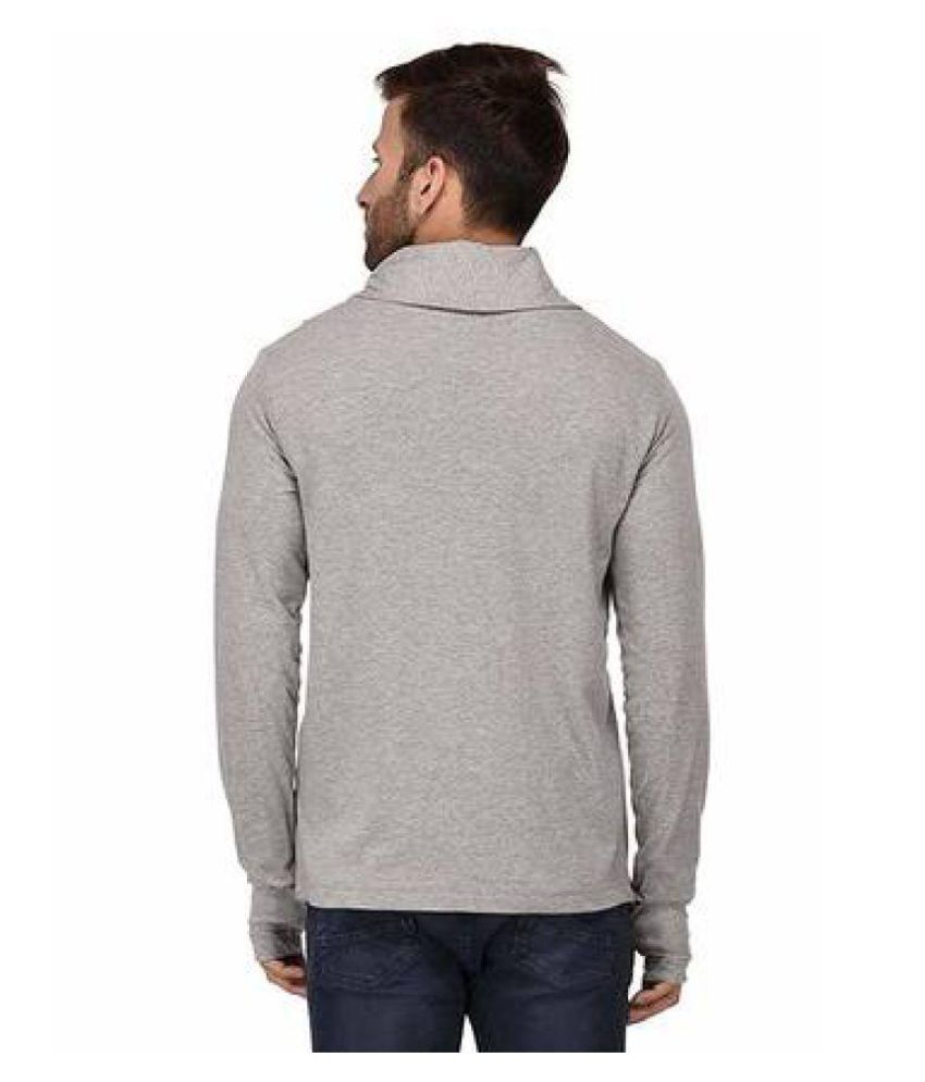 gredbrand Grey Shawl Neck Sweater - Buy gredbrand Grey Shawl Neck Sweater Online at Best Prices 