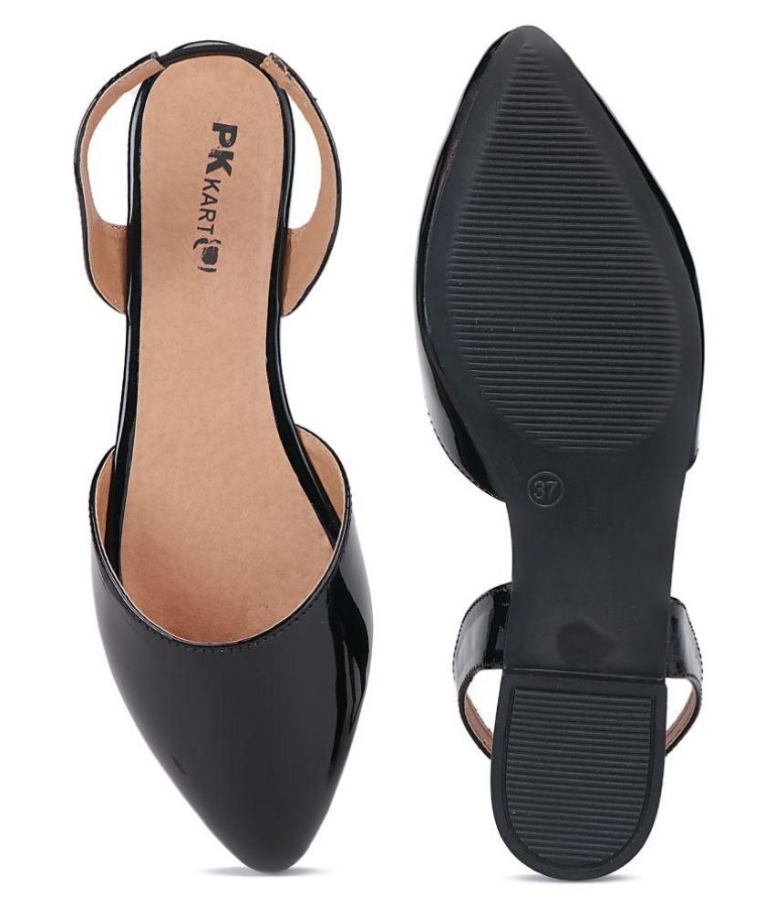 pkkart black block heels