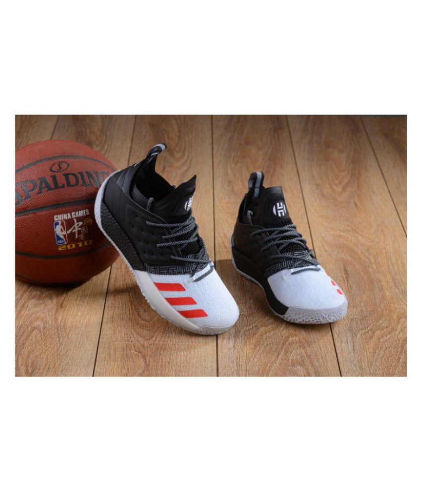 Adidas Harden Vol 2 Black White Midankle Male Black Buy Online At Best Price On Snapdeal