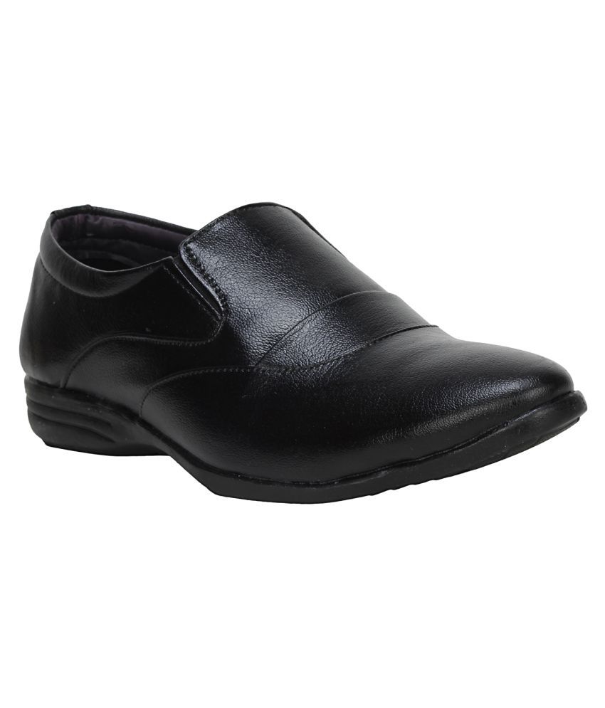kraasa black formal shoes