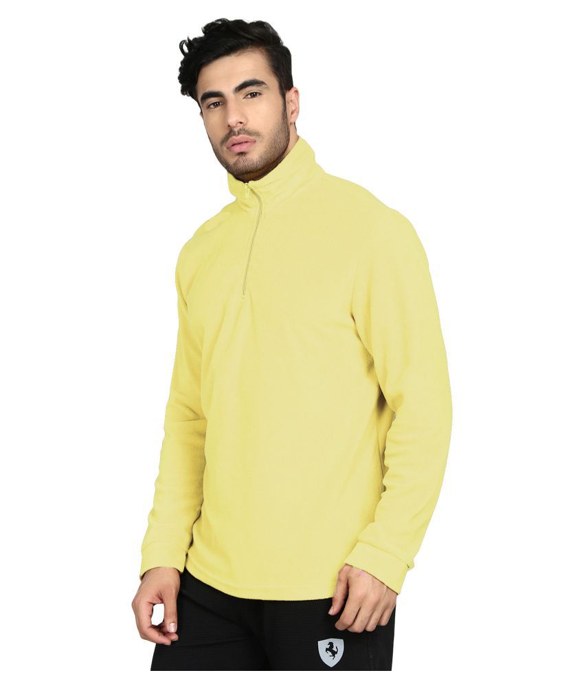     			kotty Yellow High Neck Sweatshirt