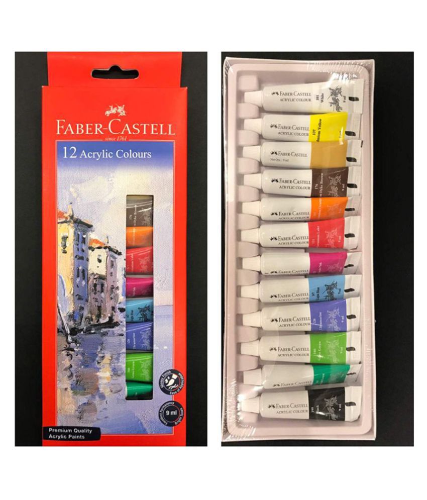 Creative Jack Faber  Castell  12  Acrylic  Colours 9 ml Buy 