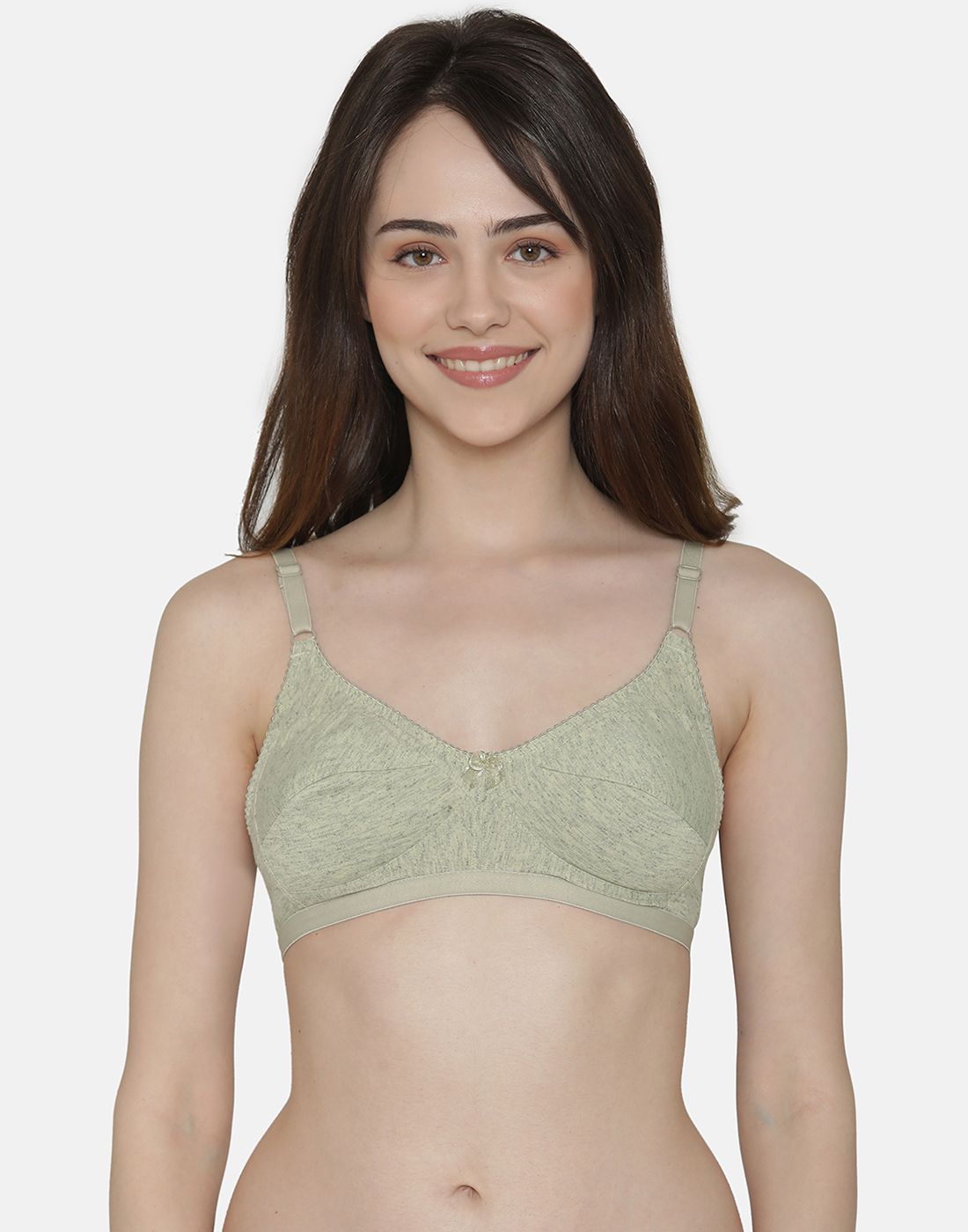     			Clovia Poly Cotton T-Shirt Bra - Green