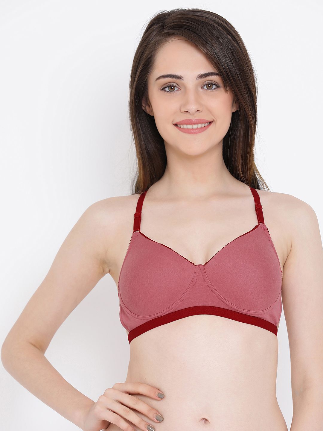     			Clovia Cotton T-Shirt Bra - Pink