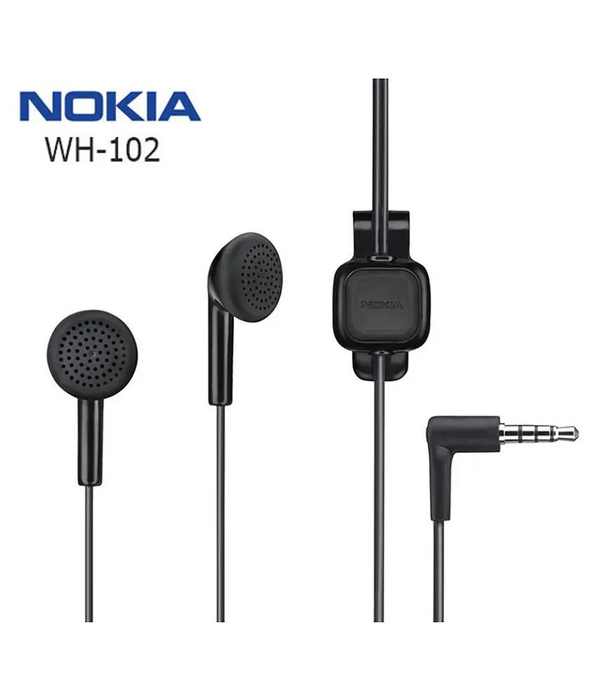 Buy Nokia WH 102 Ear Buds Wired Earphones With Mic Online at Best