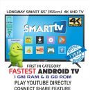 LONGWAY LW-65 155 cm ( 65 ) Smart Ultra HD (4K) LED Television With 1+1 Year Extended Warranty