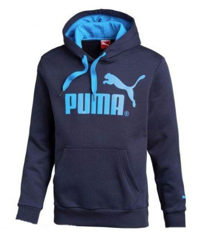 Puma Navy Hooded Sweatshirt - Buy Puma Navy Hooded Sweatshirt Online at ...