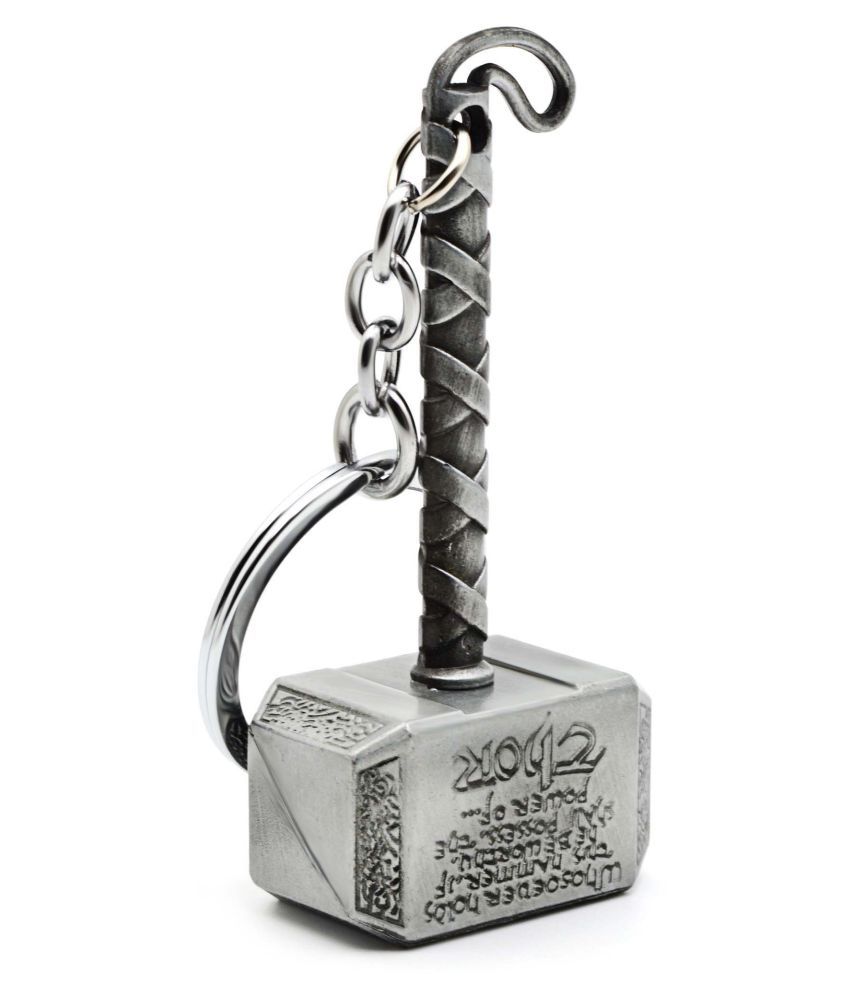 Three Shades Avengers Keychain Combo Hulk Silver Key Chain, Captain