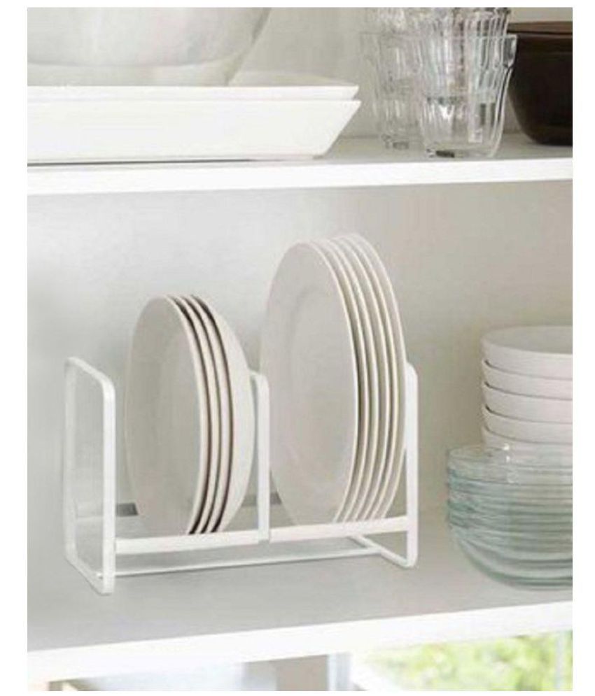 Buy Naoe Plate Stand Two Slot Steel Drawer Organizer Online At Low