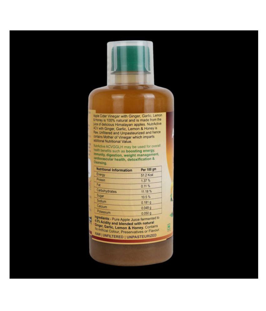 NutrActive Apple Cider Vinegar Ginger,Garlic,Lemon,Honey ...