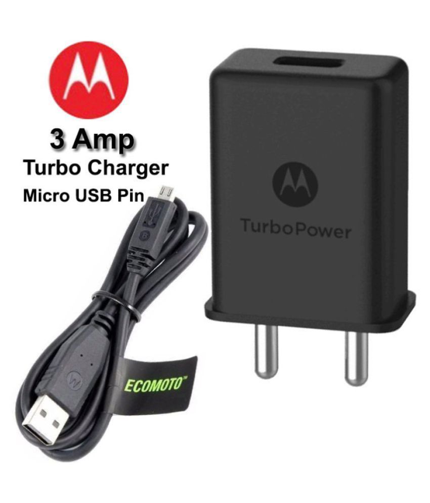 Motorola 3A TurboPower Wall Charger For all smartphones with Micro USB