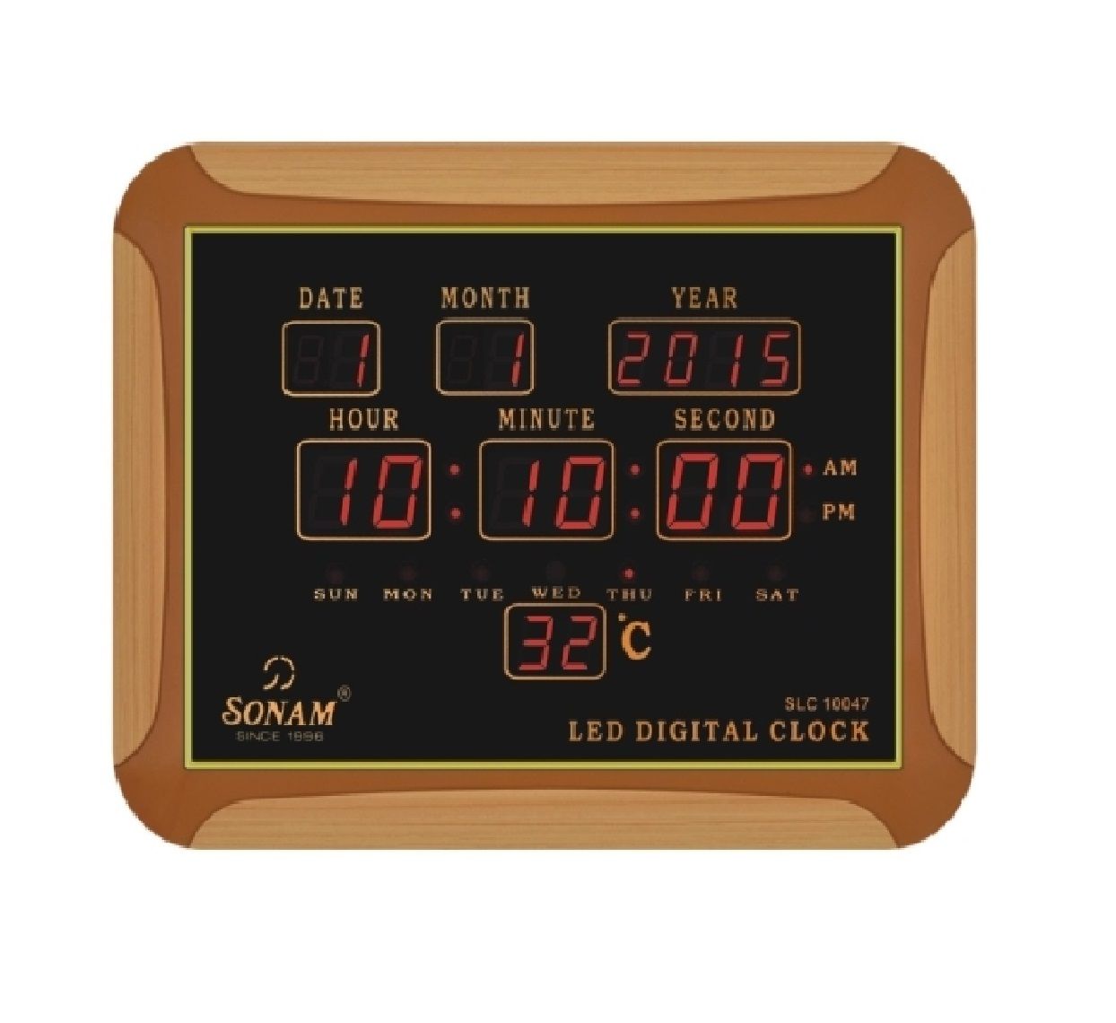 Sonam Square Digital Wall Clock ( 8 x 4 cms ) Buy Sonam Square Digital