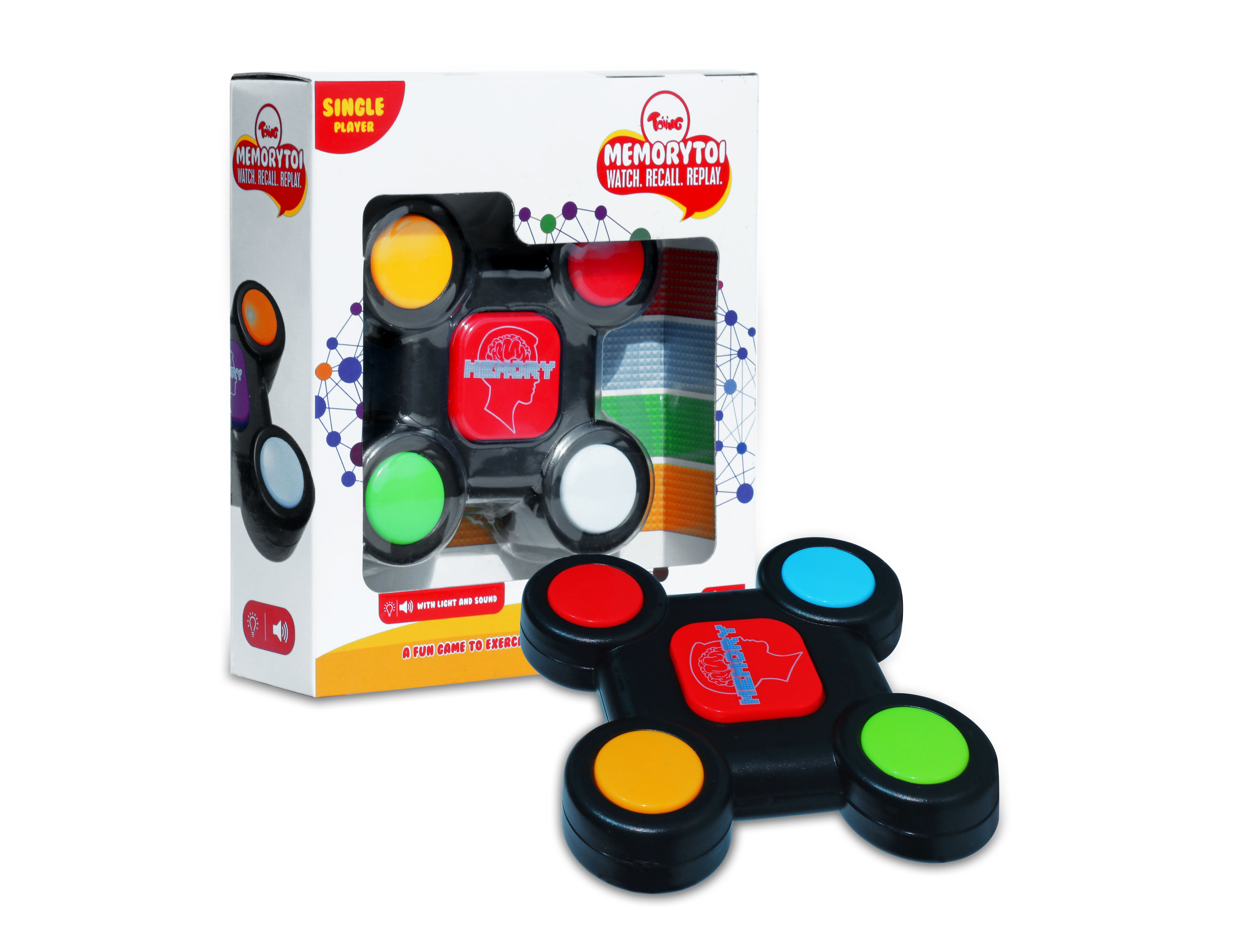 Toiing Memorytoi – Electronic Memory Game Great Travel Toy for Kids Toiing Memorytoi Electronic Memory Game SDL 1 8c40d