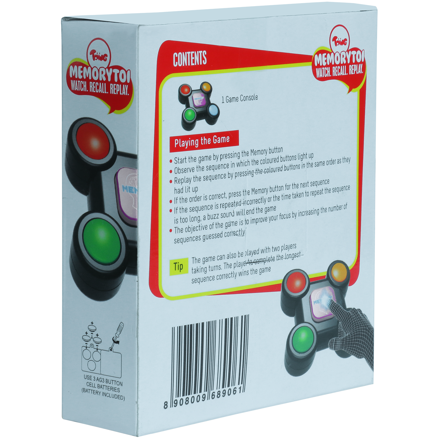 Toiing Memorytoi – Electronic Memory Game Great Travel Toy for Kids Toiing Memorytoi – Electronic Memory Game Great Travel Toy for Kids