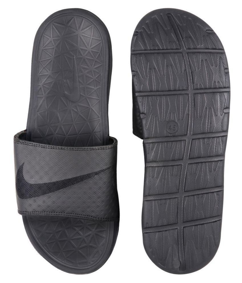 Nike solarsoft Black Slide Flip flop 