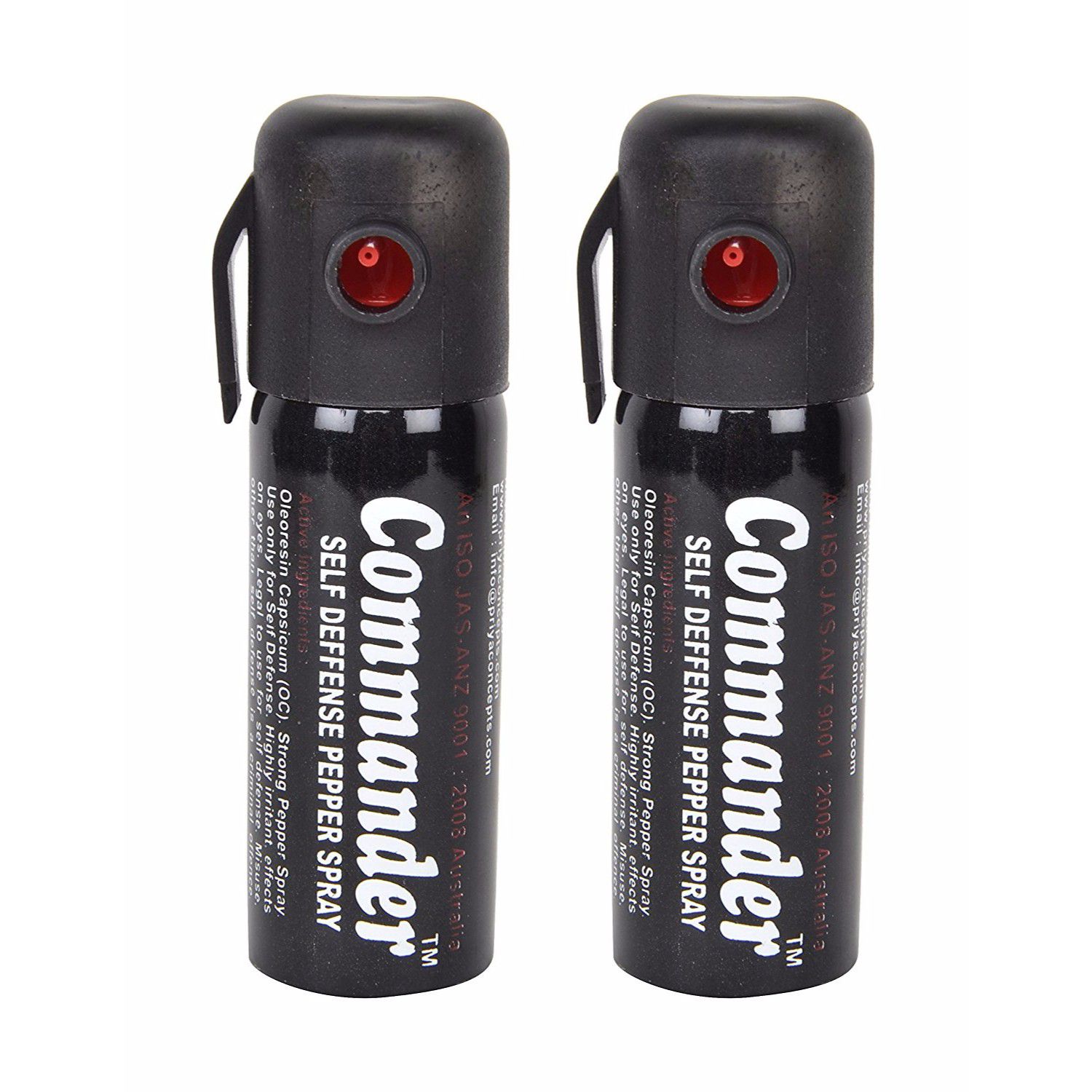 Commander Self Defence Women Safety Up To 10 Feet Range Pepper Spray (Pack Of 2)