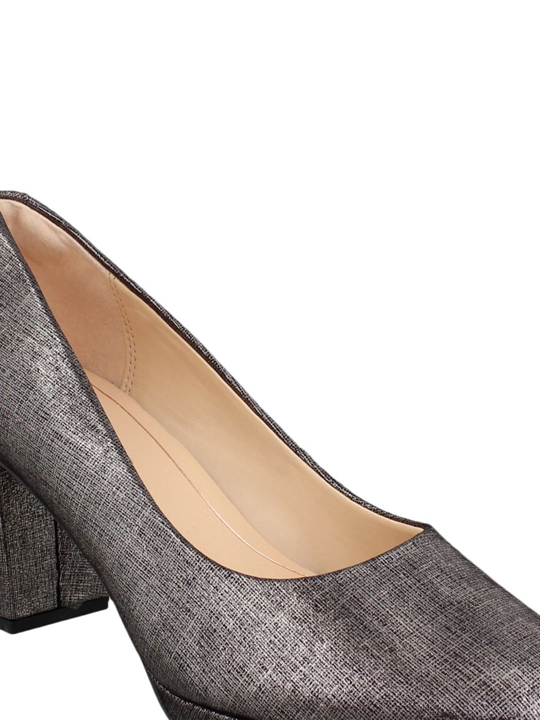 clarks gray pumps