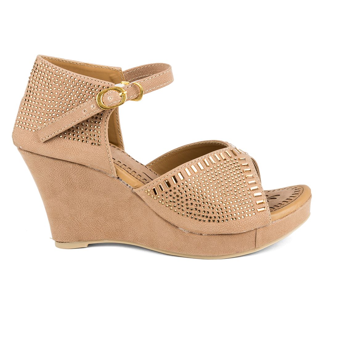 dressy beige wedges