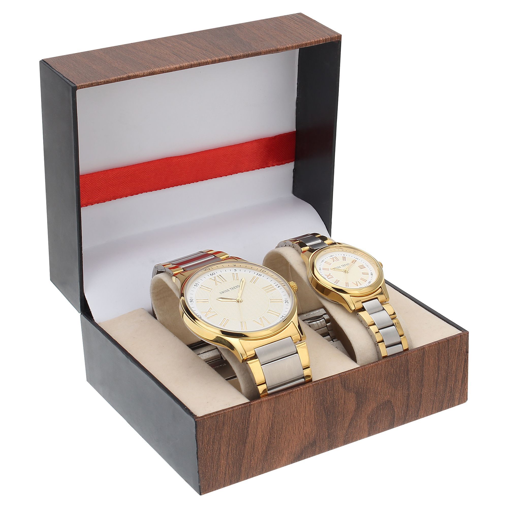 Swiss Trend Robust Analog Couple Watch For Couples Price in India: Buy ...