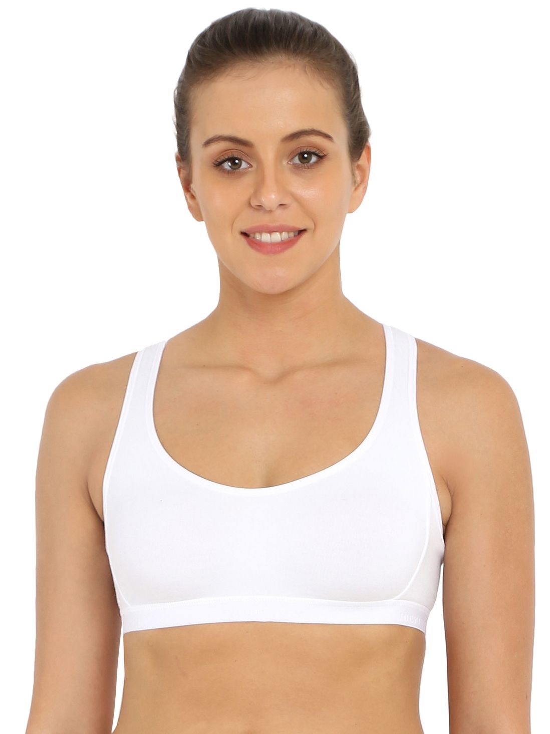 Buy Jockey Cotton Lycra Racerback bra White Online at Best Prices in