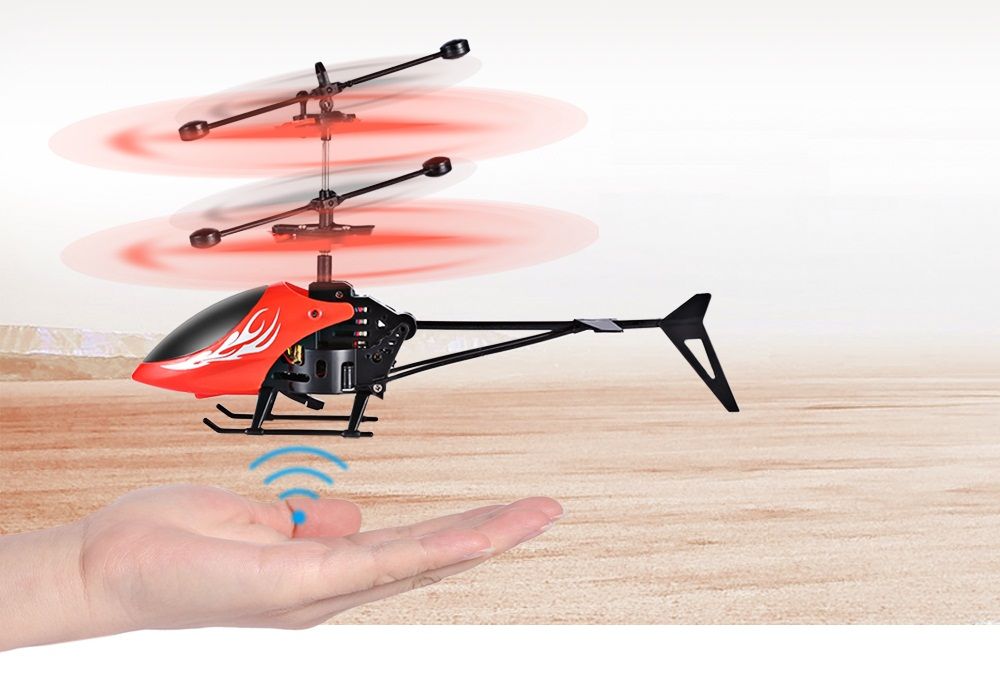 SILVOSWAN Infrared & Gravity Sensor Flying Helicopter (Multicolor ...