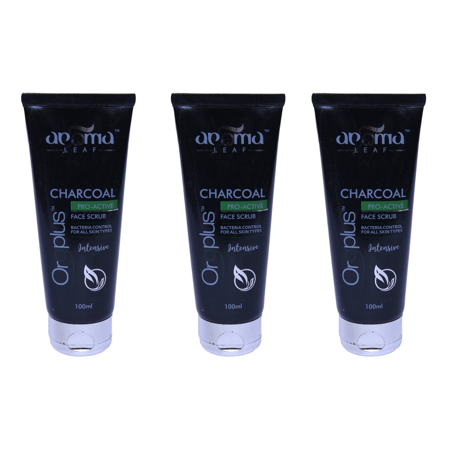 Aroma Leaf Charcoal Pro Active Facial Scrub 300 gm Pack of 3 Buy Aroma
