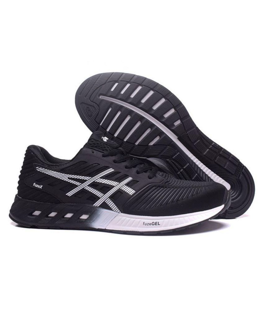Asics Gel FuzeX Black Running Shoes 