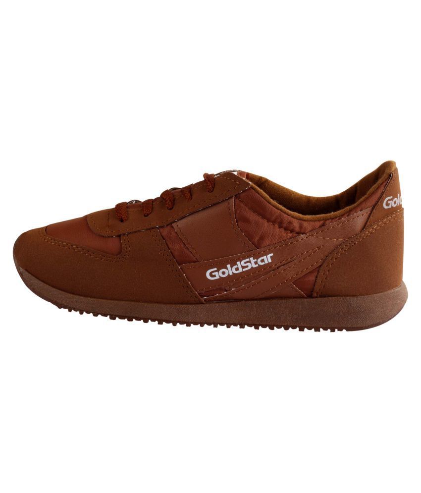 GOLD STAR Brown Running Shoes Buy GOLD STAR Brown