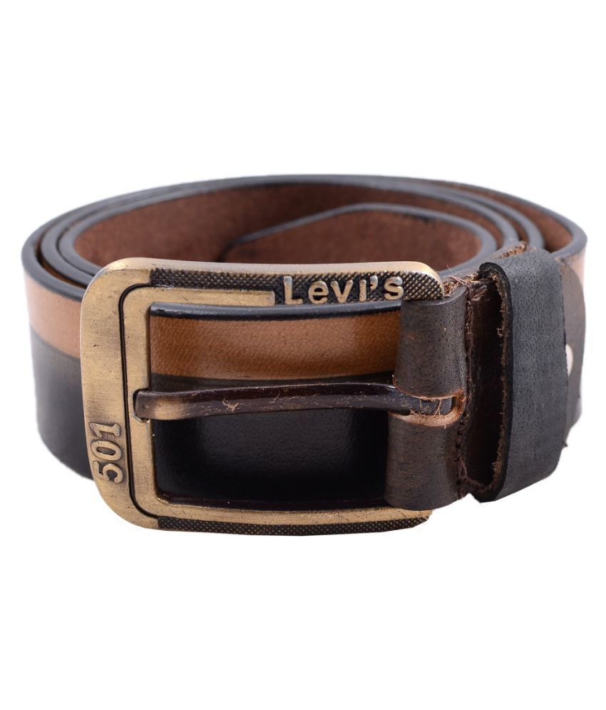 Levi's Black Leather Casual Belt Pack of 1 Buy Online at Low Price