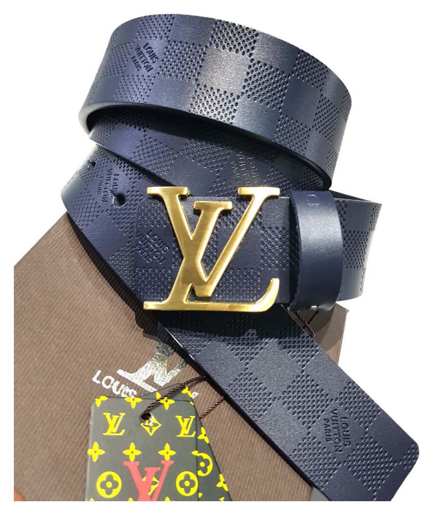 LV Belt Black Leather Party Belt - Pack of 1: Buy Online at Low Price in India - Snapdeal