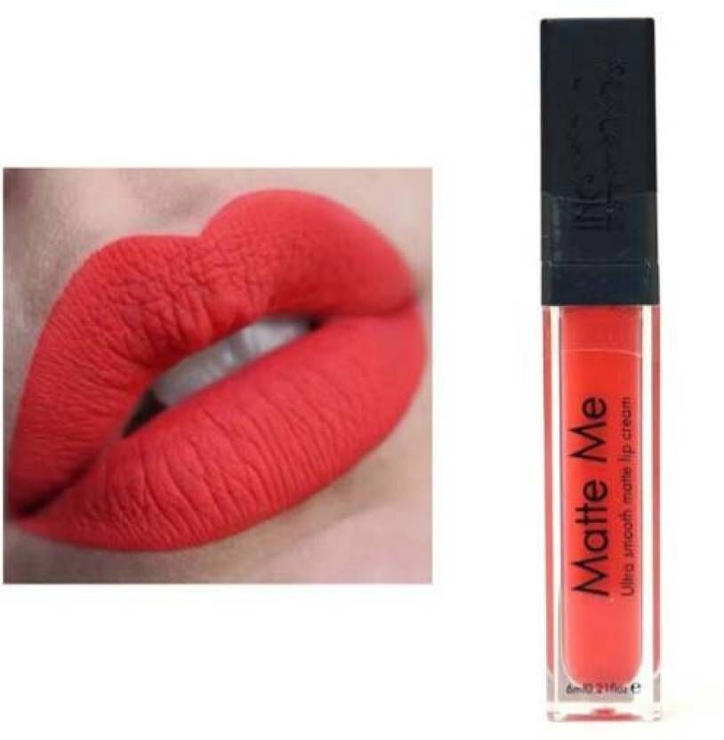 orange liquid matte lipstick