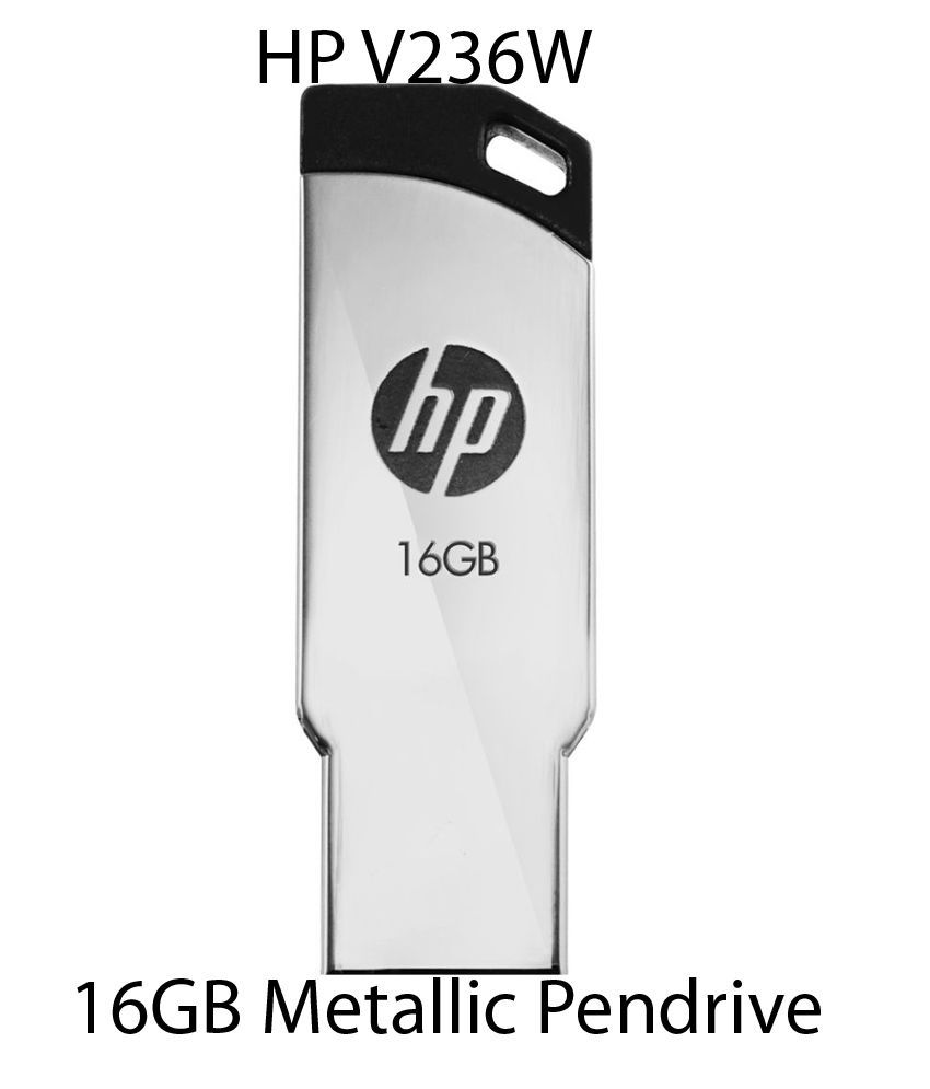 HP V236W 16 GB Metallic Pendrive Silver