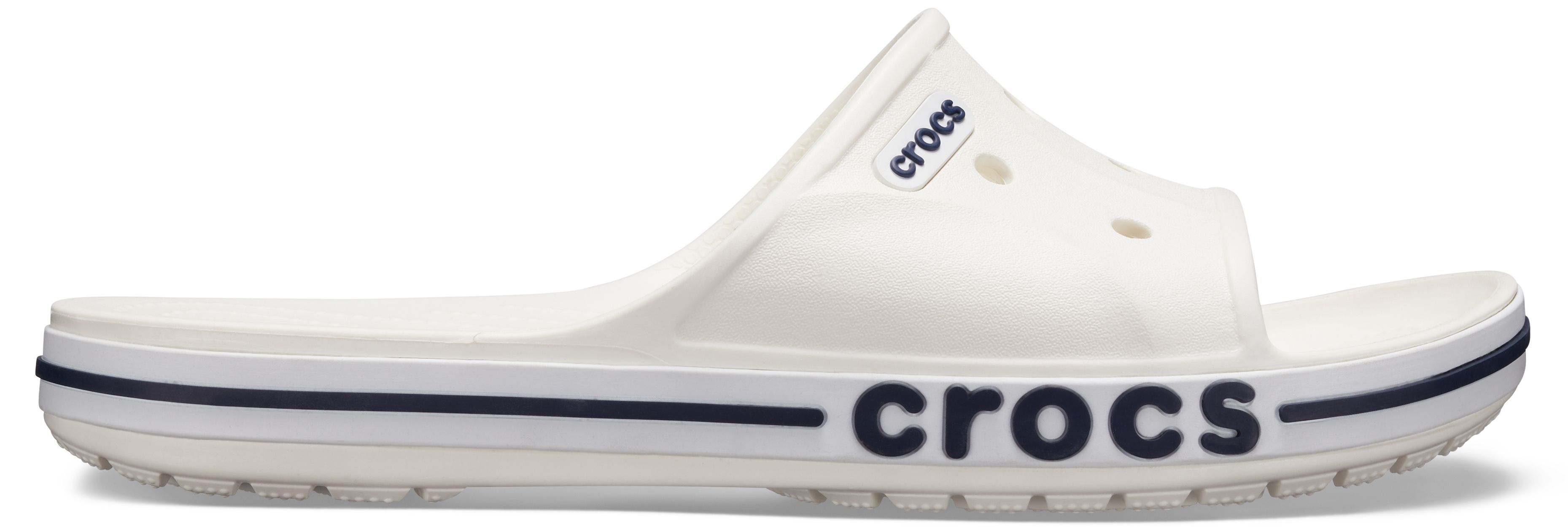 white sandals crocs