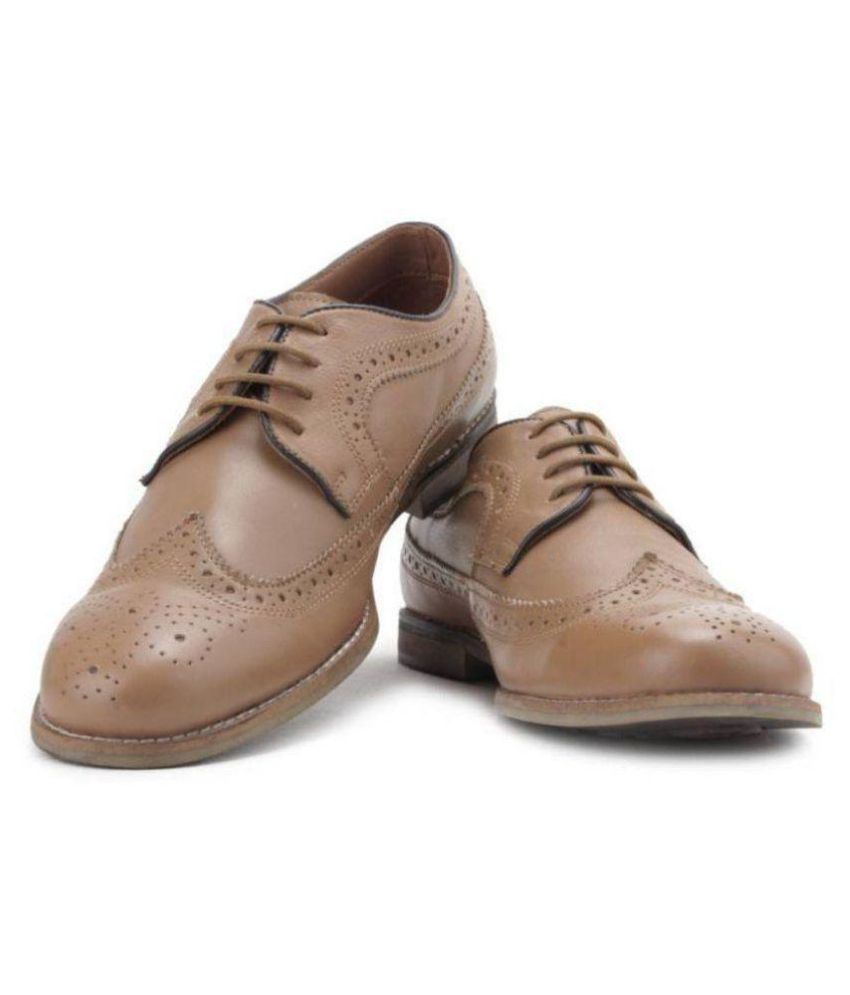 Allen Solly Tan Formal Shoes Price in 